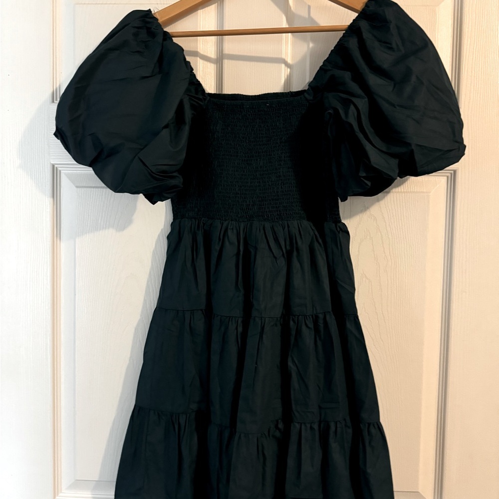 Entro Women’s Puff Sleeve Tiered Mini Dress Size Medium